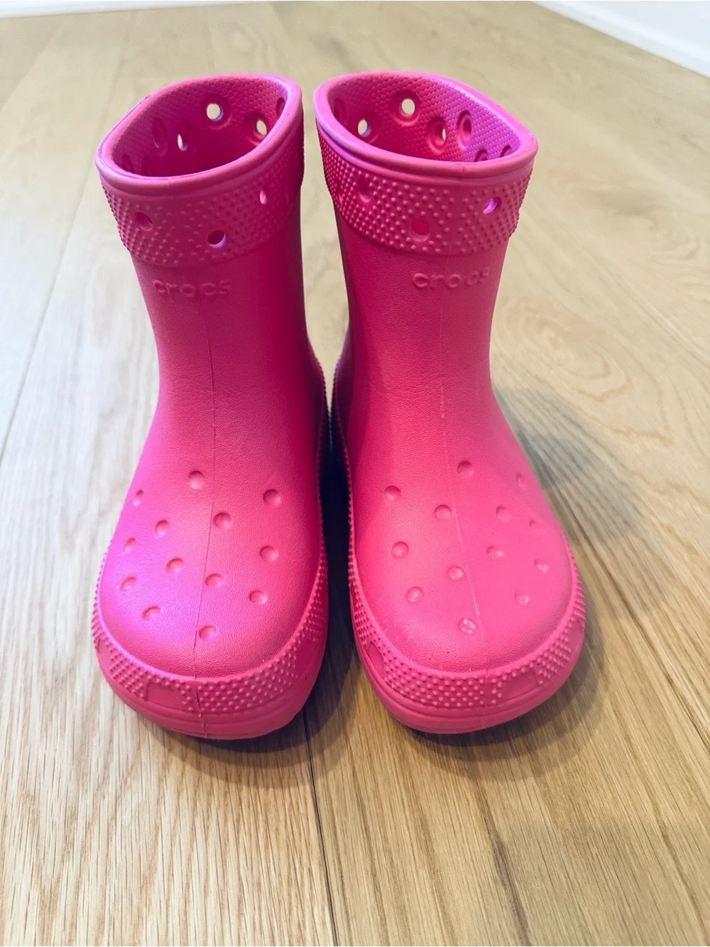 CROCS Classic Pink Rain Boots